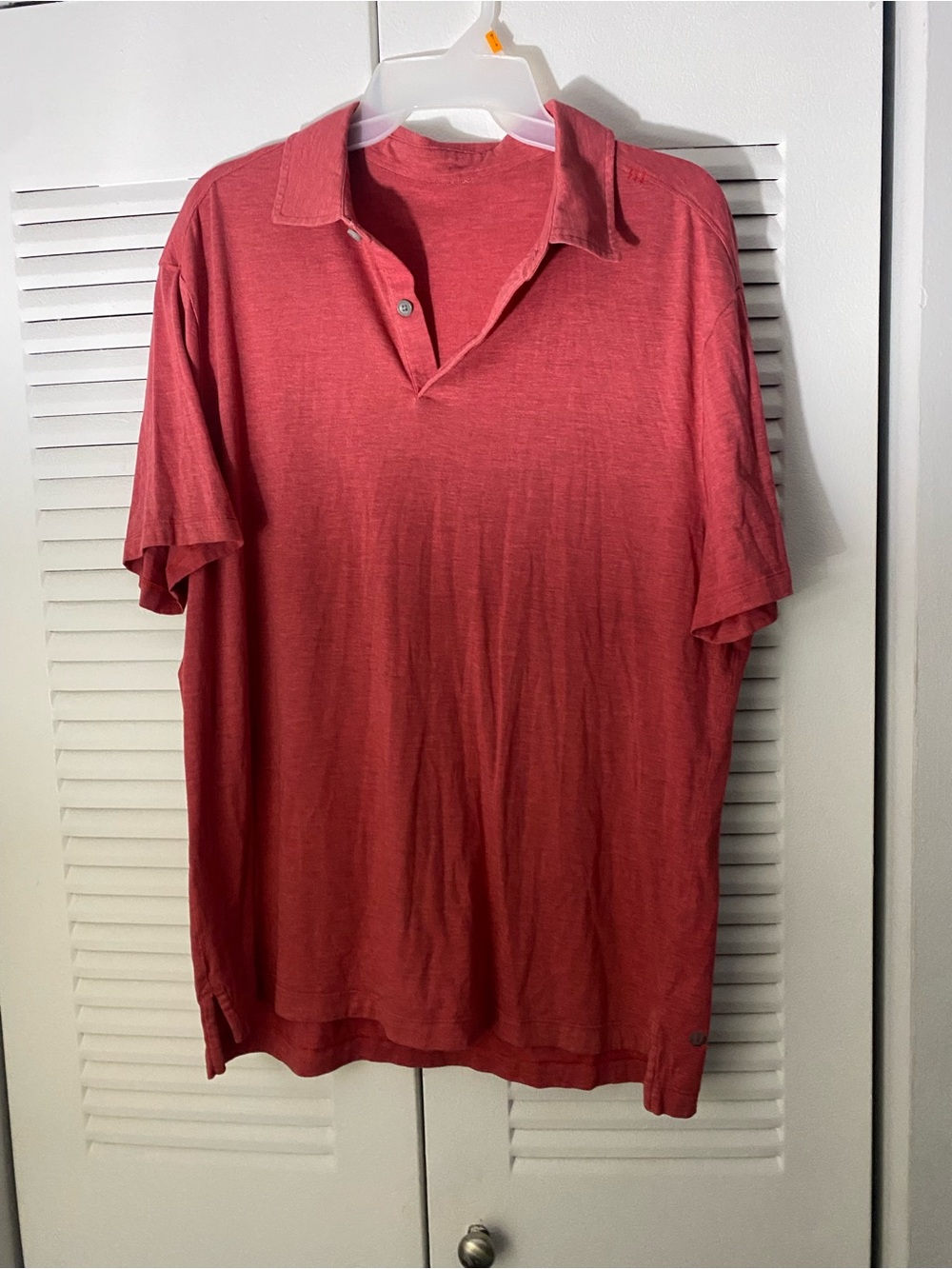 Lululemon red short sleeve polo